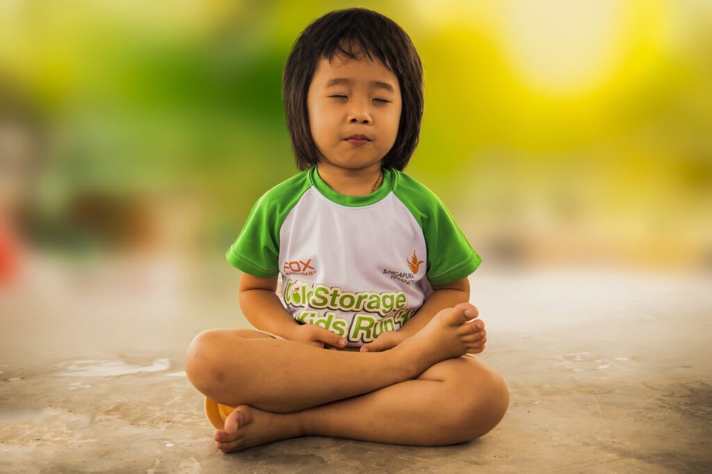 meditating, mediation, little girl-1894762.jpg